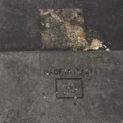 Pre Owned Fendi Brown FF Velvet Monogram Slide Sandals Size 38