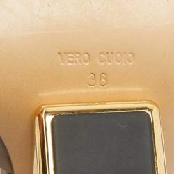 Fendi Beige Leather Fendi First Slingbacks Pumps Size 38