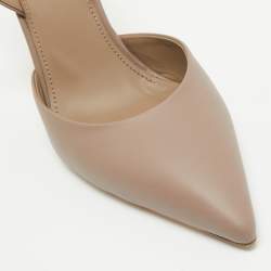 Fendi Beige Leather Fendi First Slingbacks Pumps Size 38