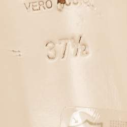 Pre Owned Fendi Black/Olive Green Logo Print Knotted Satin Slide Sandals Size 37.5