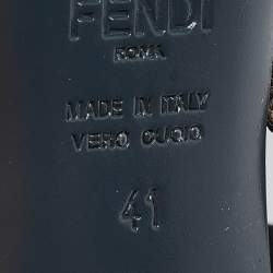 مملوكة مسبقًا Fendi Multicolor Canvas and Mesh Colibri Pumps Size 41