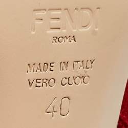 Fendi Multicolor Canvas Colibri Pumps Size 40