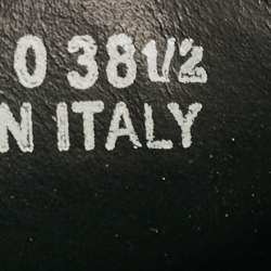 مملوكة مسبقًا Fendi Black Leather Monster Slip On Sneakers 38.5