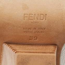  Fendi X FILA Multicolor Leather Mania FF 1974 Knee Length Boots Size 39