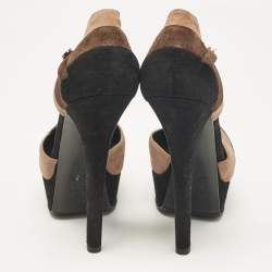 Fendi Multicolor Suede Mary Jane Pumps Size 38