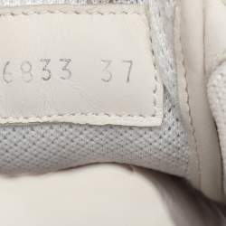 مملوكة مسبقًا Fendi X Fila Off-White Leather Fila Mania Platform Sneakers 37