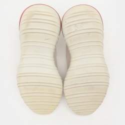 مملوكة مسبقًا Fendi X Fila Off-White Leather Fila Mania Platform Sneakers 37