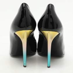 Pre Owned Fendi Black Patent Leather Pumps Size 40.5