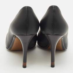 Fendi Black Leather Pointed Toe Pumps Size 35.5