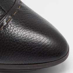 Fendi Dark Brown Selleria Leather Zip Ankle Length Boots Size 35