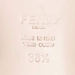 Fendi Multicolor Leather Studded Monster Slingback Sandals Size 38.5