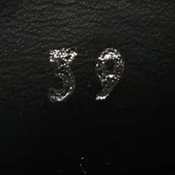 Pre Owned Fendi Black Leather Rockoclick Slip On Sneakers Size 39