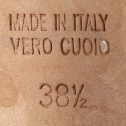 Pre Owned Fendi Black Suede Peep Toe Platform Pumps Size 38.5