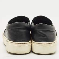 Pre Owned Fendi Multicolor Leather Studded Karlito Slip On Sneakers Size 37