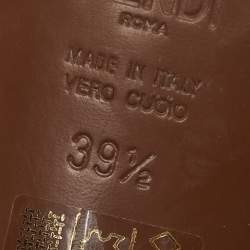 مملوكة مسبقًا Fendi Multicolor Mesh and Canvas Colibri Slingback Pumps Size 39.5