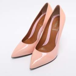 Pre Owned Fendi Pink Patent Leather Pumps Size 38