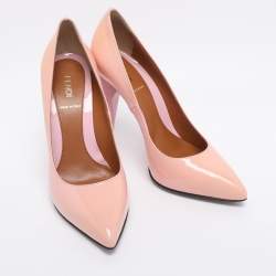 Pre Owned Fendi Pink Patent Leather Pumps Size 38