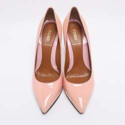 Pre Owned Fendi Pink Patent Leather Pumps Size 38