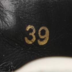 Pre Owned Fendi Cream/White Suede and Mesh Flow Low Top Sneakers Size 39