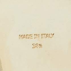 Pre Owned Fendi Brown Leather Ankle Strap Sandals Size 38.5