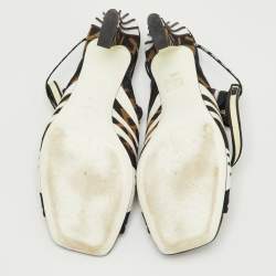 Pre Owned Fendi Multicolor Neoprene and Technical Mesh Patchwork FFreedom Sandals Size 40