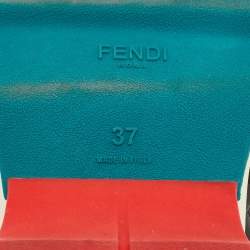 مملوكة مسبقًا حذاء رياضي فنجي سليب أون جلد أسود فلاورلاند مقاس 37