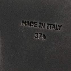 مملوكة مسبقًا صندل فيندي منصة فلين جلد لامع أخضر مقاس 37.5