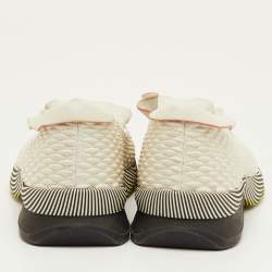 مملوكة مسبقًا حذاء رياضي فندي جلد بكسرات أوف وايت سليب أون مقاس 37