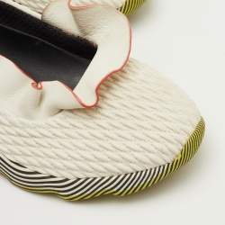 مملوكة مسبقًا حذاء رياضي فندي جلد بكسرات أوف وايت سليب أون مقاس 37