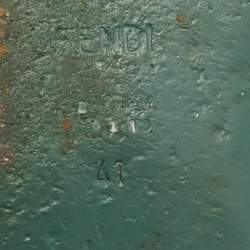 Pre Owned Fendi Size 41 Multicolor Leather Studded Ankle Cuff Flat Sandals