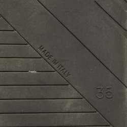 Pre Owned Fendi FF Size 35 Green FF Canvas and Leather Slingback Sandals