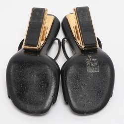 مملوكة مسبقًا حذاء فيندي فيندي فيرست جلد أسود مقاس 36.5