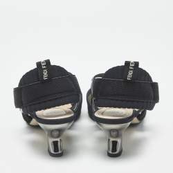 مملوكة مسبقًا Fendi Colibri Size 37.5 Black Mesh Slingback Pumps