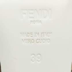 مملوكة مسبقًا صندل فندي فريدوم FF باتشوورك متعدد الألوان بحزام للكاحل مقاس 39.5