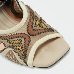 مملوكة مسبقًا صندل فندي فريدوم FF باتشوورك متعدد الألوان بحزام للكاحل مقاس 39.5