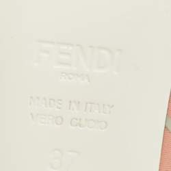 مملوكة مسبقًا صندل فندي فريدوم FF باتشوورك متعدد الألوان بحزام للكاحل مقاس 39.5