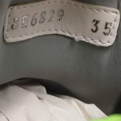 مملوكة مسبقًا Fendi Size 36 White Leather, Mesh and PVC Low Top Sneakers