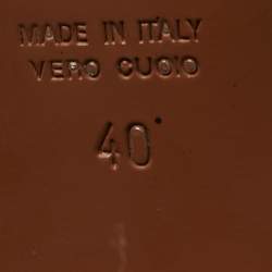 Pre Owned حذاء سليب باك فندي شبك زوكا أسود/بني مقاس 38