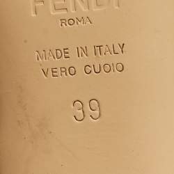 Pre Owned Fendi Promenade Size 39 Black Lace and Mesh Pumps