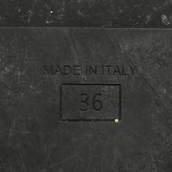 Pre Owned صندل فندي فيل حزام للكاحل ساتان زوكا بني/أسود مسطح مقاس 36