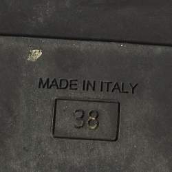 Pre Owned Fendi Feel Size 38 Brown Satin Ankle Strap Sandals