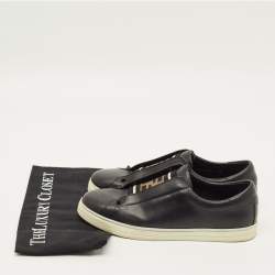 Pre Owned حذاء رياضي فاندي روكو كليك سليب أون جلد أسود مقاس 38