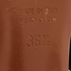 مملوكة مسبقًا Fendi Colibri Size 36.5 Brown/Black Zucca Mesh and Fabric Slingback Sandals