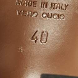 Pre Owned Fendi Colibri Size 40 Multicolor Leather and PVC Slingback Pumps