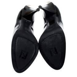 Fendi Black Patent Leather Pumps Size 35