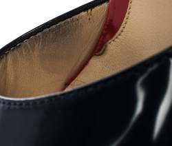 Pre Owned Fendi Tricolor Patent Leather Slingback Platform Sandals Size 36