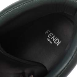 Pre Owned Fendi Multicolor Leather Monster Face High Top Sneakers Size 38