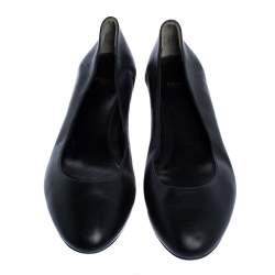 Fendi Black Leather Ballet Flats Size 40
