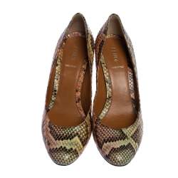 Fendi Multicolor Python Pumps Size 39