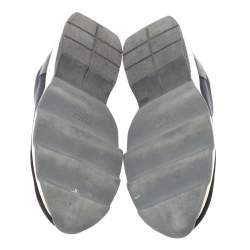 Pre Owned Fendi Black Neoprene Studded Slip On Sneakers Size 39